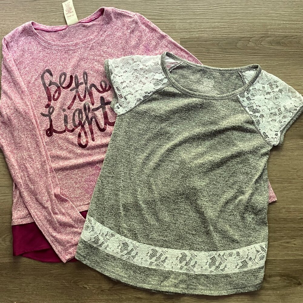 14/16 Faded Glory 2-Pack Shirts